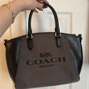 Coach Black and gray purse